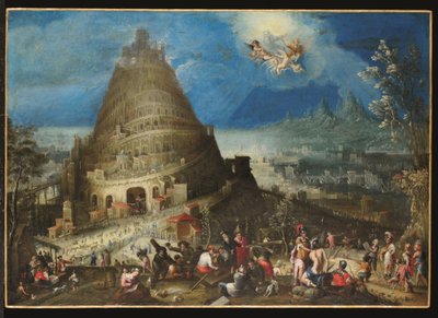 Bábel tornya, 1650 körül (olaj, vászon) alkotó: Jan (follower of) Brueghel