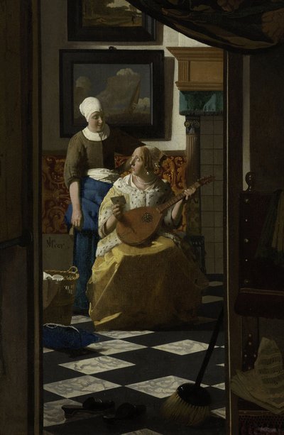 A szerelmes levél, 1669-70 körül alkotó: Jan Vermeer van Delft