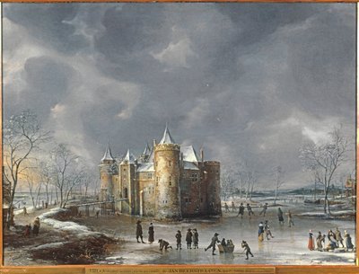 A muydeni kastély télen alkotó: Jan Abrahamsz. Beerstraten