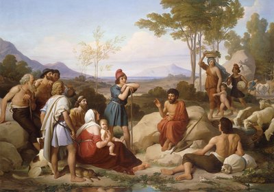 Mesét mond ezópus, alkotó: Jan Adam Janszoon Kruseman