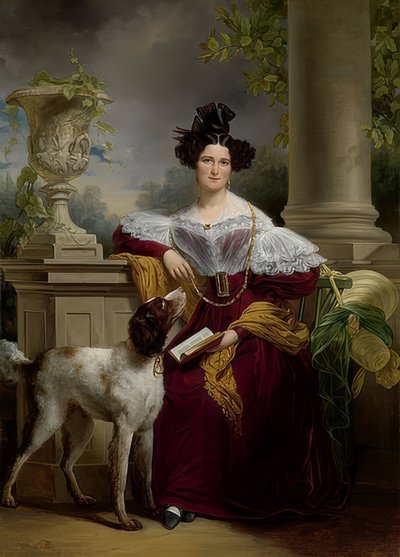 Alida Christina Assink portréja. 1833 alkotó: Jan Adam Janszoon Kruseman