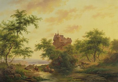 Tájkép alkotó: Jan Adam Janszoon Kruseman