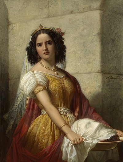 Salome Keresztelő János fejével. 1861 körül alkotó: Jan Adam Janszoon Kruseman