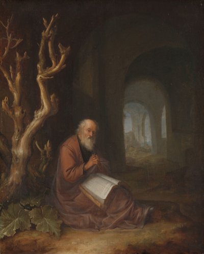 Romokban imádkozó remete alkotó: Jan Adriaensz. van Staveren