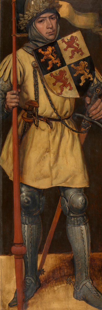 János, Brabant hercege (olaj, panel) alkotó: Jan August Hendrik Baron Leys