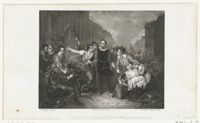 Pieter van der Werff polgármester önfeláldozása, 1574 alkotó: Jan Baptist Tetar van Elven
