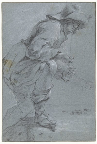 Egy férfi a Kotent játszik alkotó: Jan Baptist Weenix
