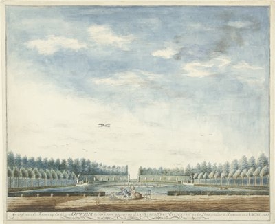Az Offem ház kertje, Noordwijk közelében A teraszra néző, a Noordwyk OFFEM-i házától (cím az objektumon) alkotó: Jan Baptist van Eeckhout