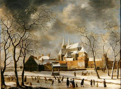 Deventer városa (olaj, vászon) alkotó: Jan Beerstraten