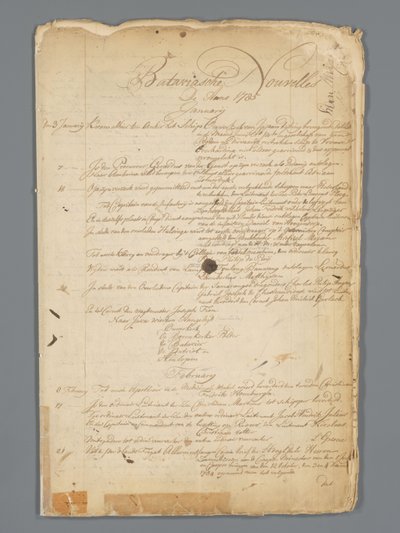 Bataviaasche hírek 1785 alkotó: Jan Brandes