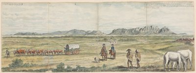 Khoikhoi és telepesek a Cape-síkságon alkotó: Jan Brandes