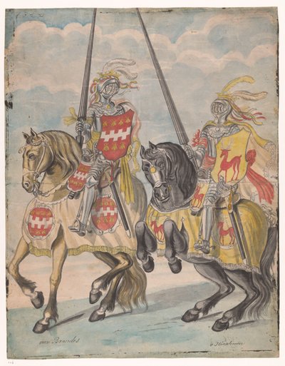 Lovagok Brandes és Hirschman családi karjaival alkotó: Jan Brandes