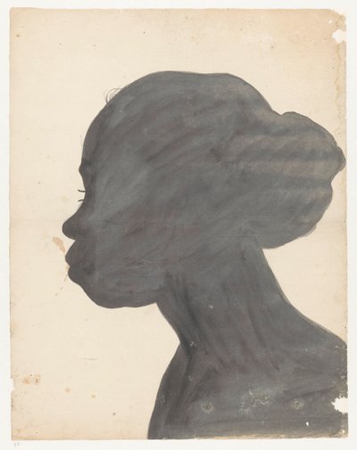 Silhouetportret van Flora alkotó: Jan Brandes