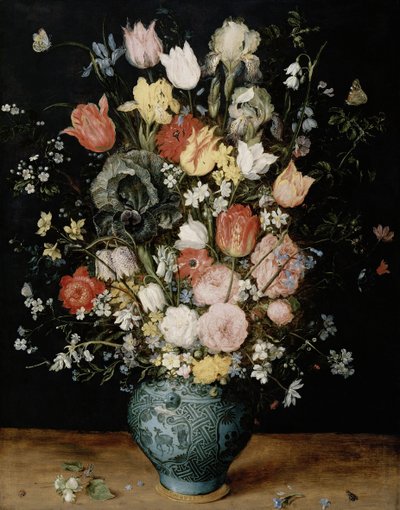 Virágok kék vázában, 1608 körül. alkotó: Jan Brueghel the Elder