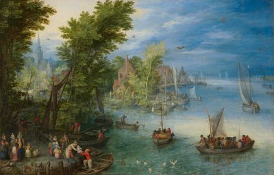 Folyami táj alkotó: Jan Brueghel the Elder