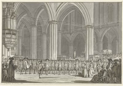 Pro Patria Társaság az Újtemplomban, 1786 alkotó: Jan Bulthuis (signed by artist)