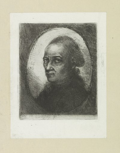 Zelfportret van Jan Chalon John Chalon rézkarcainak teljes munkája / Jean Chalon Complette des Eaux Fortes életműve (sorozat címe) alkotó: Jan Chalon