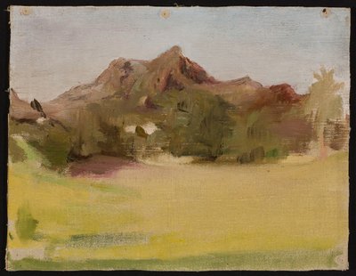 Landschaft mit Bergen. Aus der Reise nach Indien alkotó: Jan Ciągliński