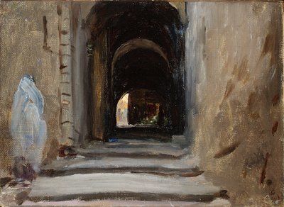Via Dolorosa Jeruzsálemben. Palesztinai utazásból alkotó: Jan Ciągliński