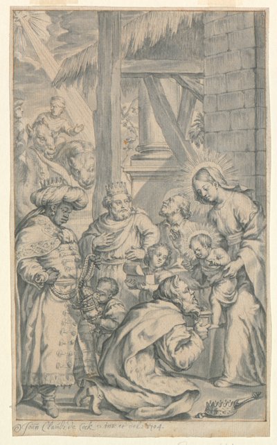 A bölcsek imádása alkotó: Jan Claudius de Cock