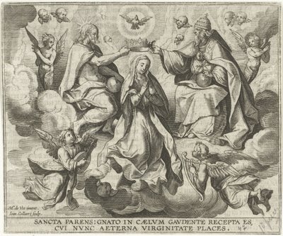 Mária koronázása alkotó: Jan Collaert (II)
