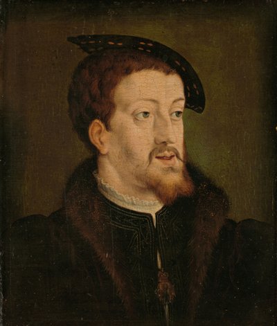 V. Károly római római császár portréja, Kr. e. 1530 alkotó: Jan Cornelisz Vermeyen