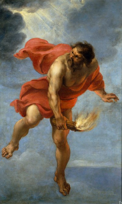 Tüzet hordozó Prométheusz, 1637 alkotó: Jan Cossiers