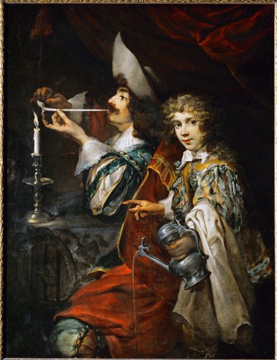 A dohányos (olaj, vászon) alkotó: Jan Cossiers