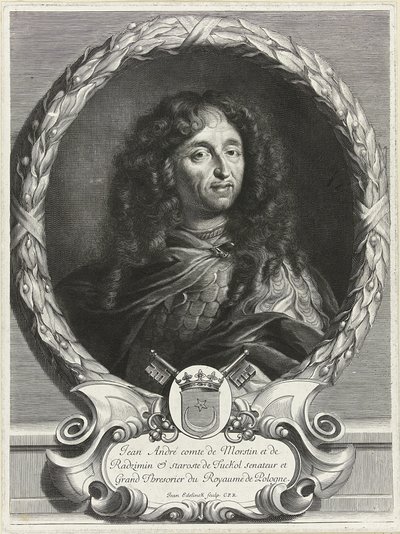 Jan Andrzej Morsztyn költő portréja 1621-1693, 1670-es évek alkotó: Jan Edelinck
