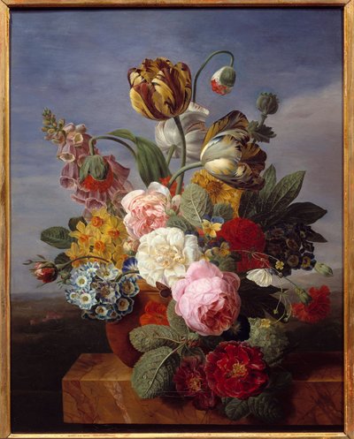 Virágok vázában Jan Frans Van Dael (1764-1840) festménye (ec.flam.) 1810 Dim. 0,62x0,49 m Orleans, Szépművészeti Múzeum alkotó: Jan Frans van Dael