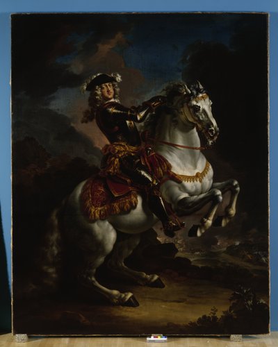 Johann Wilhelm von Pfalz-Neuburg választófejedelem lóháton alkotó: Jan Frans van Douven