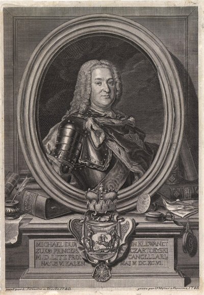 Michal Fryderyk Czartoryski herceg portréja 1696-1775, XVIII. század közepe. alkotó: Jan Fryderyk Mylius