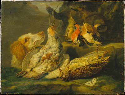 Stillleben mit Jagdhund und totem Geflügel alkotó: Jan Fyt