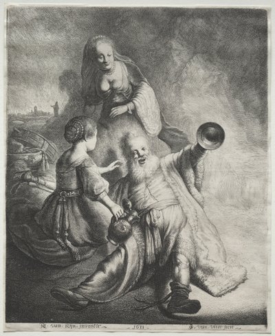 Lót és lányai, 1600-as évek. alkotó: Jan Georg van Vliet