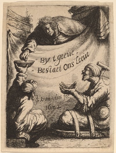 Címlap: Két nyomorék alamizsnát kapva, 1632. alkotó: Jan Georg van Vliet