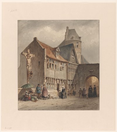 Utca Antwerpenben alkotó: Jan Gerard Smits