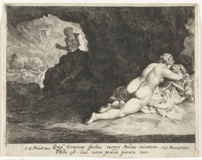 Jupiter szatírként az alvó Antiopéhoz nyúl alkotó: Jan Gerritsz. van Bronckhorst