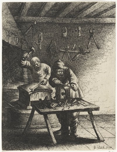 lakatosok Foglalkozások (sorozat címe) alkotó: Jan Gillisz. van Vliet