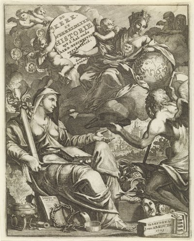 Az egyház és a világtörténelem allegóriája Címlap Willem Goeree, De kerklyke en Weereldlyke historien. 1729 Az egyház- és világtörténet uyt d