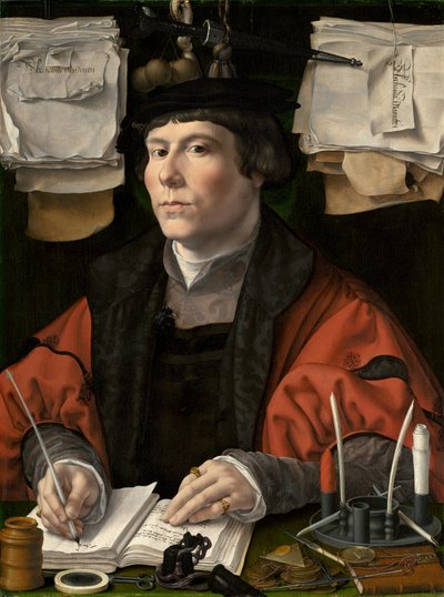 Kereskedő portréja, c. 1530. alkotó: Jan Gossaert