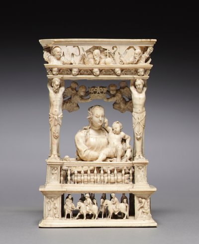 Szűz és gyermek építészeti keretben, c. 1530-1540. alkotó: Jan Gossaert
