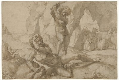 Hercules en Cacus alkotó: Jan Gossart