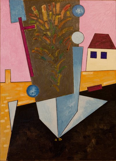 Naplemente után az aszfalt kivirágzik, 2007 (olaj, fa) alkotó: Jan Groneberg