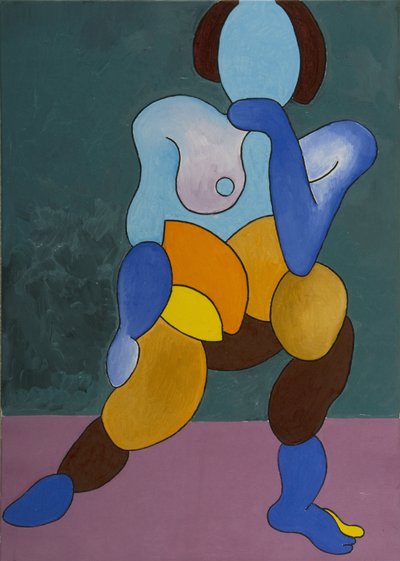 Öregedő modell, 2008 (olaj, vászon) alkotó: Jan Groneberg