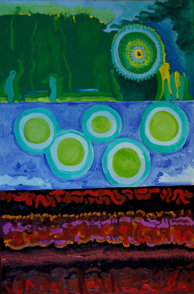 Kód, 2009 (olaj, vászon) alkotó: Jan Groneberg