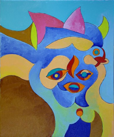 Ne játssz vele; ő egy rossz lány, 2010 (olaj, vászon) alkotó: Jan Groneberg