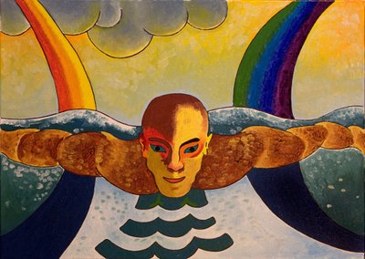 Sodródás a meleg óceánban, 2007 (olaj, vászon) alkotó: Jan Groneberg