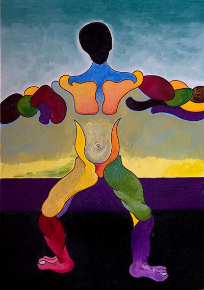 Ecce Homo: The Everlasting projekt a tesztoszteron háziasítására, 2007 (olaj, vászon) alkotó: Jan Groneberg