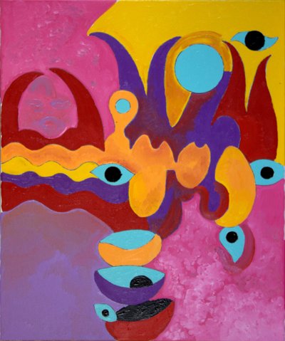 Szerelem örömei – Szerelem fájdalmai, 2009 (olaj, vászon) alkotó: Jan Groneberg