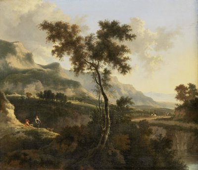 Hegyvidéki táj alkotó: Jan Hackaert